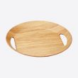 Point-Virgule oval tray colour of wood 46x41x4cm