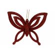 Hanger Butterfly Glitter Rot 10x2,5xh8,5cm Kunststoff