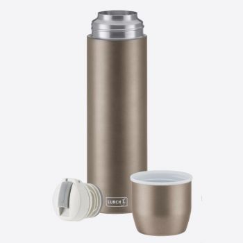 Lurch double-walled vacuum flask with cup in stainless steel taupe 750ml