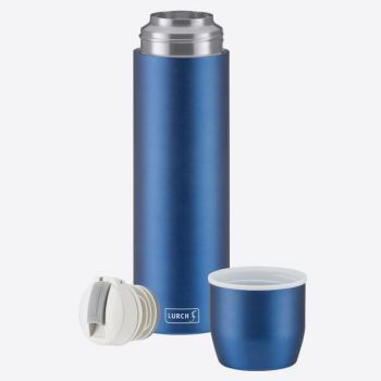 Lurch double-walled vacuum flask with cup in stainless steel blue 750ml