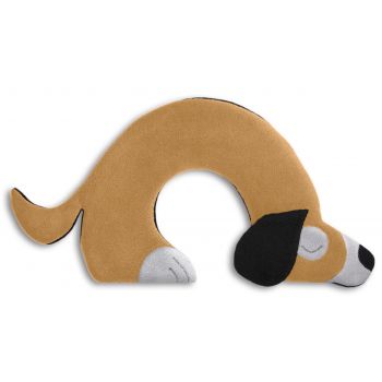 Warming pillow Bobby the dog - sand brown/black