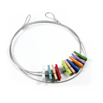 Photo wire Klip Kolor - incl. 10 coloured clips