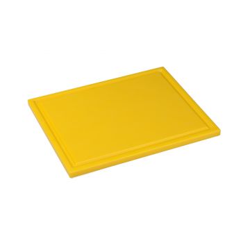 Interlux Cutting board with groove - 325x265x15mm - Yellow
