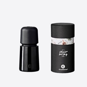Crushgrind Stockholm Mini pepper or salt grinder in ABS black 11cm