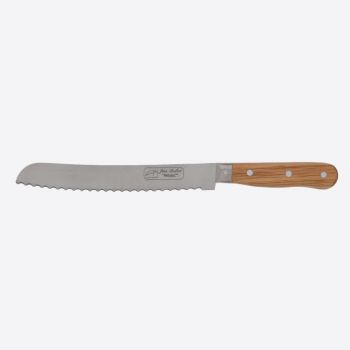 Jean Dubost bread knife with olive wood handle 20cm