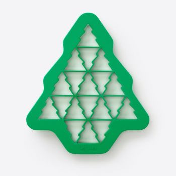 Lékué plastic cookie cutter for 19 Christmas trees green 23.5x27x1.5cm