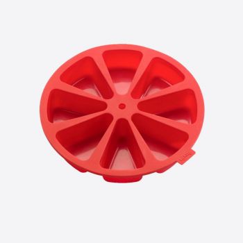 Lékué silicone baking mold for 8 servings or cake red Ø 26.5cm H 4.5cm