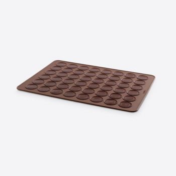 Lékué silicone baking mat for 24 macarons brown 40x30x0.3cm