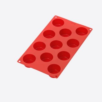 Lékué silicone baking mold for 11 muffins red Ø 5.3cm H 3cm