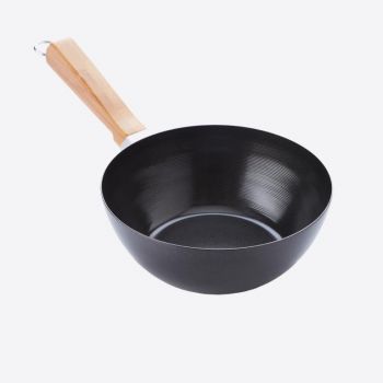 Point-Virgule carbon steel wok with quantum 2 non-stick coating ø 20cm