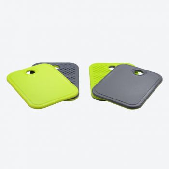 Point-Virgule non-slip cutting board grey and green 19x14x1cm