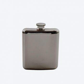 Point-Virgule stainless steel hip flask metallic black 175ml
