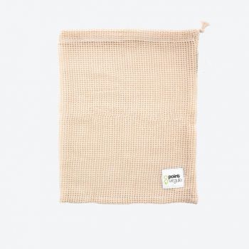 Point-Virgule reusable cotton mesh bag for vegetables and fruit 27x32cm