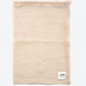 Point-Virgule reusable cotton mesh bag for vegetables and fruit 30x40cm