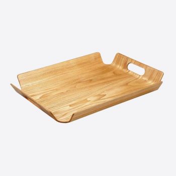 Point-Virgule frame tray with handles colour of wood 55x40x5cm