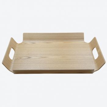 Point-Virgule frame tray with handles colour of wood 44.5x33.5x4.5cm