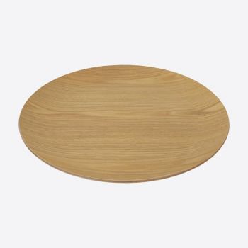 Point-Virgule round serving tray colour of wood ø 41cm H 3cm