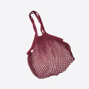 Point-Virgule Parisian netbag with long handles wine red 33x45cm