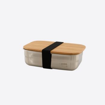 Point-Virgule stainless steel lunch box with bamboo lid 650ml