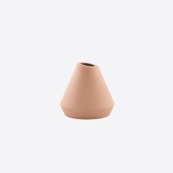 Point-Virgule bamboo fiber vase blush pink ø 11cm H 10.5cm