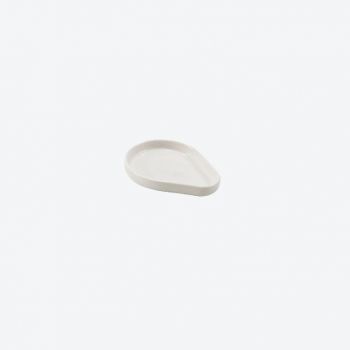 Moments by Point-Virgule porcelain plate by Alain Monnens 10x8x1.5cm