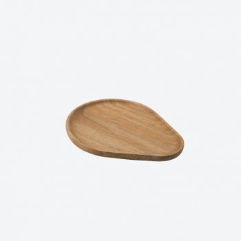 Moments by Point-Virgule acacia wood serving plate small by Alain Monnens 20x16x1.5cm