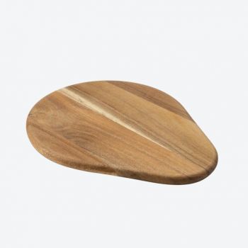 Moments by Point-Virgule acacia wood serving board large by Alain Monnens 30x24x1.5cm