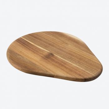 Moments by Point-Virgule acacia wood serving board extra large by Alain Monnens 35x28x1.5cm