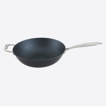 Point-Virgule Pan-à-moi cast iron wok with Excalibur non-stick coating ø 30cm
