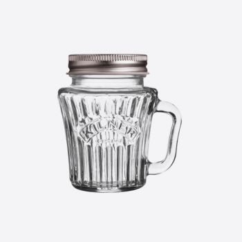 Kilner vintage glass mini handled jar with silver-coloured lid 110ml