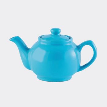 Price & Kensington glossy ceramic 6-cup teapot bright blue 1.1L