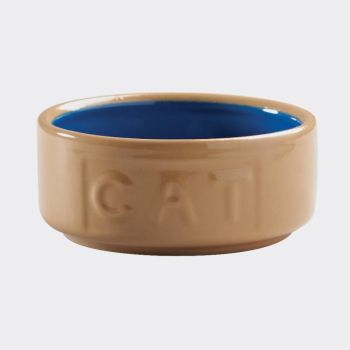Mason Cash Cane Coloured cat bowl blue ø 13cm
