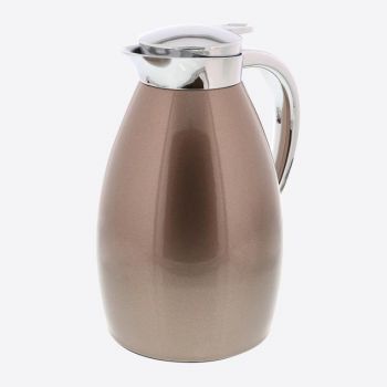 Rixx vacuum flask with glass interior body bronze 1L