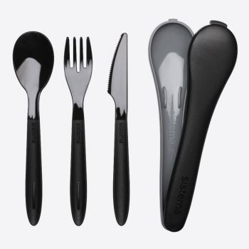 Sistema To Go cutlery with knife; fork and spoon