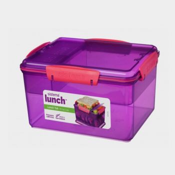 Sistema Trends lunch box with 4 compartment Lunch Tub 2.3L