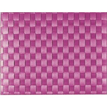 Saleen wide woven plastic placemat purple 30x40cm