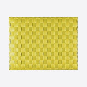 Saleen wide woven plastic placemat lime 30x40cm