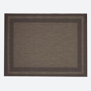 Saleen Rahmen fine woven plastic placemat anthracite and gold 32x42cm