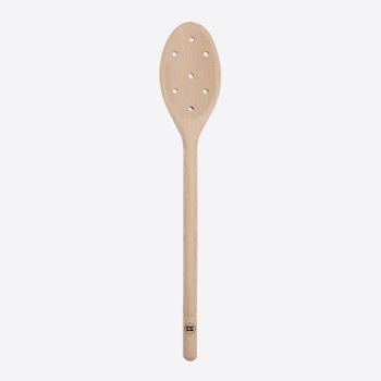 T&G Woodware beech spoon with holes 30cm