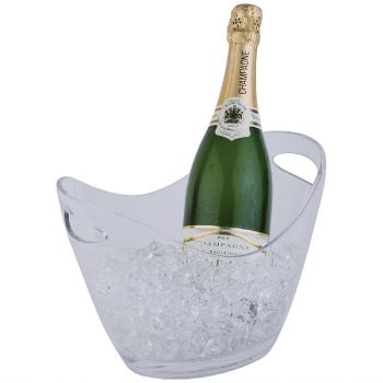 APS acryl champagne bowl klein transparant