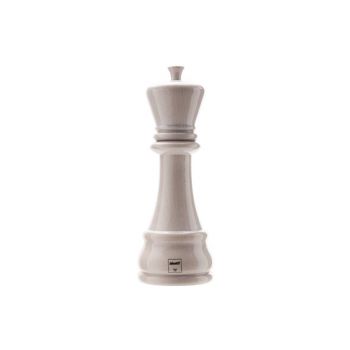 Bisetti Chess King White Spice Mill H123x8.5cm