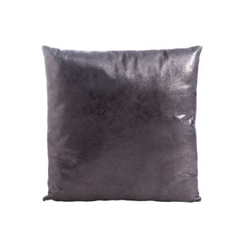 Cosy @ Home Cushion Shiny Dark Silver 40x40cm