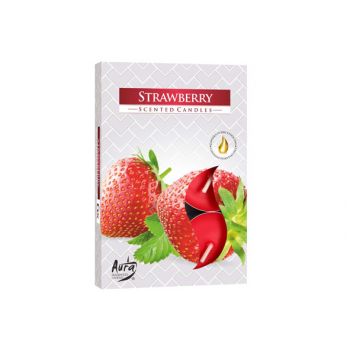 Cosy & Trendy Ct Set 6 Tea Light Strawberry 4h