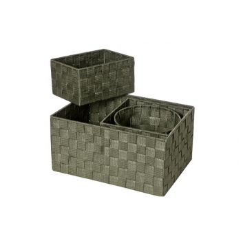 Cosy & Trendy Expert Basket Kaki Set4 Nylon 34.5x24.5