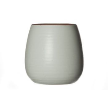 Cosy @ Home Topf Vase Graugrun Keramik D10xh10cm