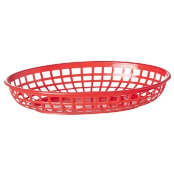 Cosy & Trendy Hamburger Baskets Red Set6 23x14xh4cm
