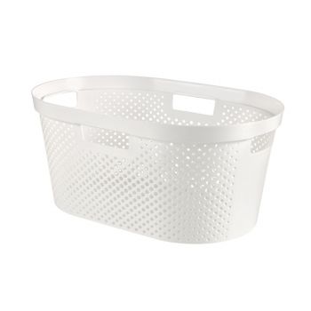 Curver Infinity Wash Basket Dots 39l Weiss