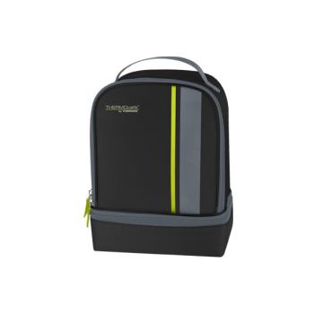 Thermos Neo Dual Compartm Lunch Kit Black-lime