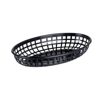 Cosy & Trendy Hamburger Baskets Black Set6 23x14xh4cm