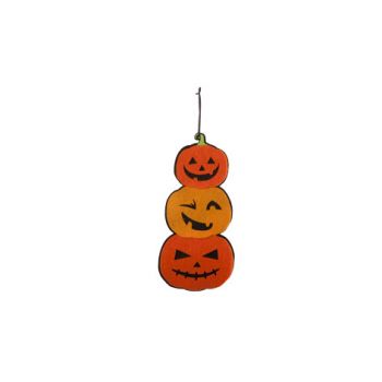 Cosy @ Home Hanging Pumpkins Orange Felt 15x1x31cm